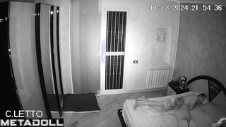 My girlfriend's amazing parents having sex wildly in their bed hidden IP cam