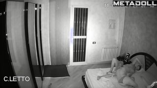 My girlfriend's amazing parents having sex wildly in their bed hidden IP cam