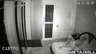 My girlfriend's amazing parents having sex wildly in their bed hidden IP cam