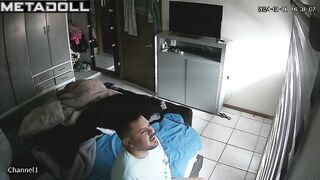 Amazing mature couple fuck on the couch hidden IP cam