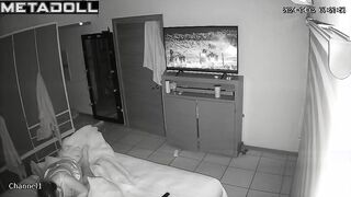 My girlfriend's parents fuck brutally in their bed hidden IP cam