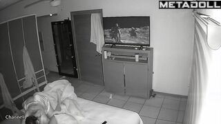 My girlfriend's parents fuck brutally in their bed hidden IP cam