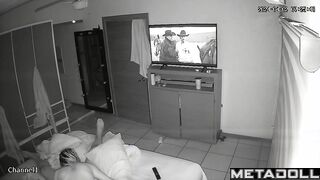 My girlfriend's parents fuck brutally in their bed hidden IP cam