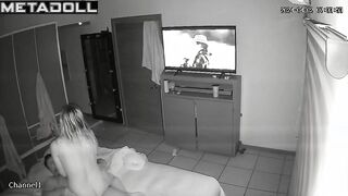 My girlfriend's parents fuck brutally in their bed hidden IP cam