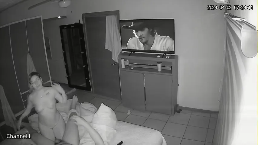 My Girlfriend s Parents Fuck Brutally In Their Bed Hidden IP Cam  