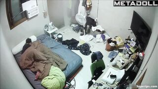 Korean teenage couple fucks in their bed