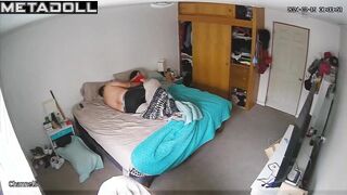 Tattooed Greek brunette mature mom fucks her husband in her daughter’s room live