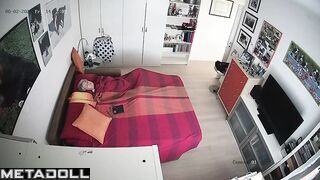 Naughty Dutch blonde granny rubs her pussy while fantasizing about anal porn
