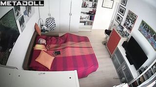 Naughty Dutch blonde granny rubs her pussy while fantasizing about anal porn