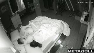 Threesome amateur sex with two British brunettes