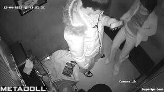 Korean couples in love groping each other