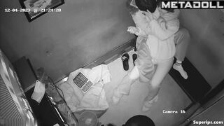 Korean couples in love groping each other