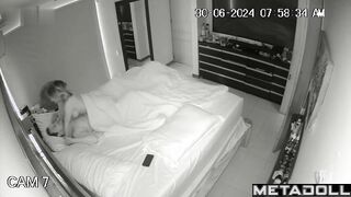 Latina teenage girl rides a mature man