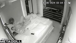 Latina teenage girl rides a mature man
