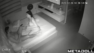 Horny Latina girl gets fucked in her bed