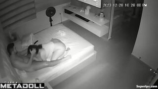 Horny Latina girl gets fucked in her bed