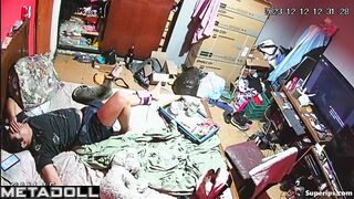 Poor redhead girl gets fucked on her bed