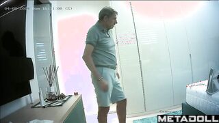Busty Portuguese brunette pornstar changes her dirty panties alone
