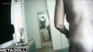 Skinny Estonian brunette Gogo dancer with beautiful big tits in dirty panties
