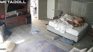 My parents having sex brutally in their bed hidden IP camera