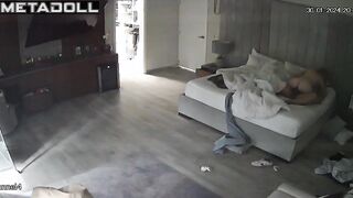 Irish young lovers having sex on the couch voyeur cam