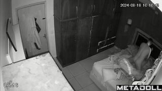 Cheating New Zealander brunette step-mom gets fucked on the floor spy cam record