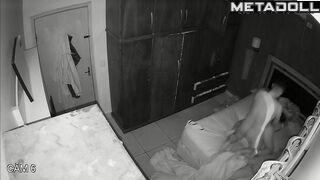 Cheating New Zealander brunette step-mom gets fucked on the floor spy cam record