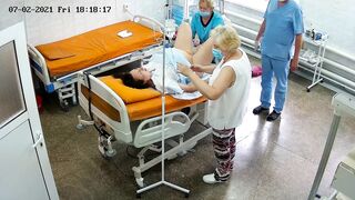 Vaginal exam women in maternity hospital 1