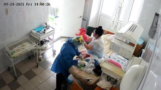 Vaginal exam women in maternity hospital 20
