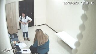 Breast exam in clinic 7
