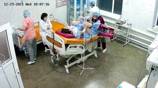 Vaginal exam women in maternity hospital 26