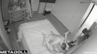 French married couple fucks watching porn