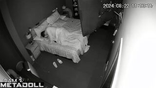 Amazing amateur couple fuck before going to sleep hidden camera