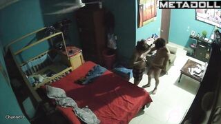 My friend's parents having sex in their bed live