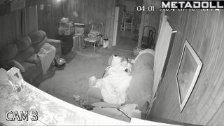 Naked blonde aunt rubs her clitoris real spy cam