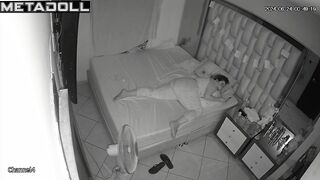 Mature brunette wife is masturbating against the wall real spy cam