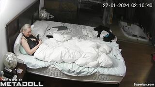 German granny in lingerie masturbates