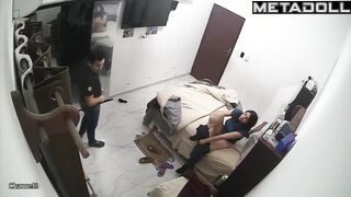 Amazing ass Spanish brunette step-mom fucks with her boss live stream
