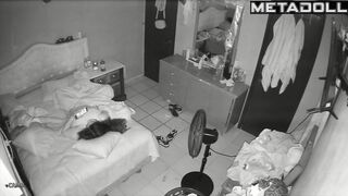 Naughty naked brunette woman masturbates on the couch leaked video