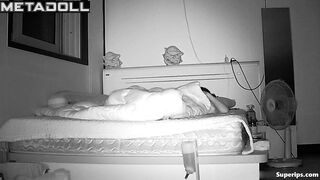 Naughty Korean couple fucks in their bed