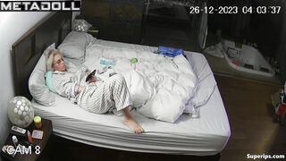 German granny masturbates in her pajamas