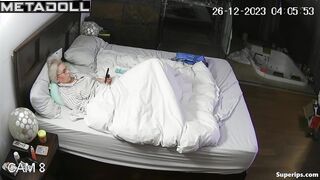 German granny masturbates in her pajamas