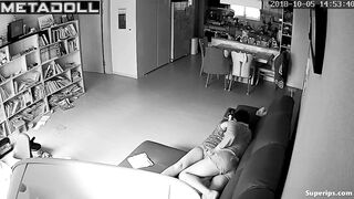 Korean woman is masturbated on the sofa