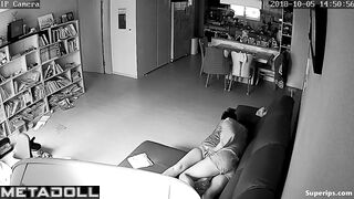Korean woman is masturbated on the sofa