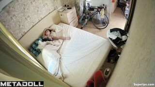 Russian teenager sleeps half naked
