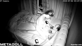 Old Korean couple fucks in their bed