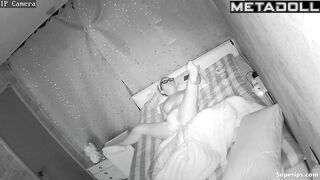 Korean college girl masturbates on her bed