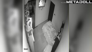 Tattooed English brunette mature wife gives her husband a sloppy blowjob spy cam