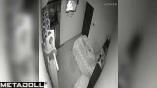 Tattooed English brunette mature wife gives her husband a sloppy blowjob spy cam