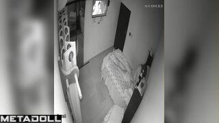 Tattooed English brunette mature wife gives her husband a sloppy blowjob spy cam